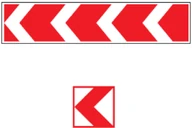 Kelio ženklas 147 „Posūkio kryptis į kairę“