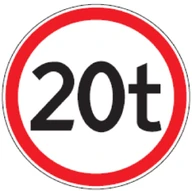 Kelio ženklas 314 „Ribota masė“