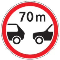 Kelio ženklas 319 „Ribotas atstumas“