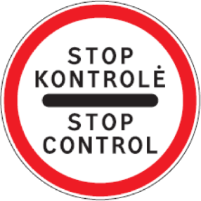 Kelio ženklas 321 „Kontrolė“