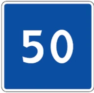 Kelio ženklas 539 „Rekomenduojamas greitis“