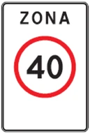 Kelio ženklas 542 „Riboto greičio zona“