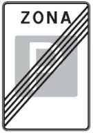 Kelio ženklas 544 „Stovėjimo zonos pabaiga“