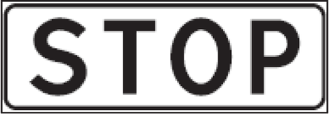 Kelio ženklas 554 „„Stop“ linija“