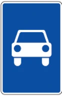 Kelio ženklas 555 „Automobilių kelias“