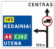 Kelio ženklas 603 „Išankstinė krypčių rodyklė“