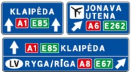 Kelio ženklas 604 „Išankstinė krypčių rodyklė“