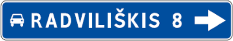 Kelio ženklas 606 „Krypties rodyklė“
