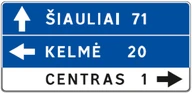 Kelio ženklas 608 „Krypčių rodyklė“