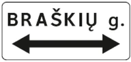 Kelio ženklas 616 „Gatvės pavadinimas“