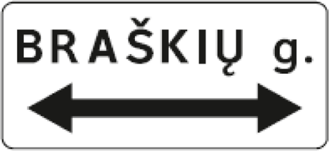 Kelio ženklas 616 „Gatvės pavadinimas“