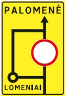 Kelio ženklas 624 „Apylankos schema“