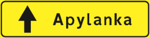 Kelio ženklas 626 „Apylankos kryptis“