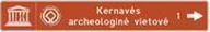 Kelio ženklas 628 „Krypties rodyklė į lankytiną vietą“