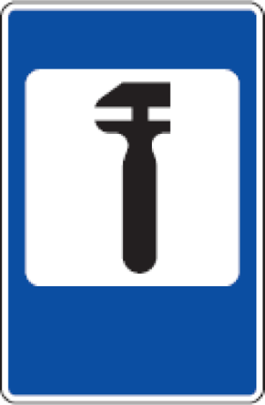 Kelio ženklas 704 „Dirbtuvės“