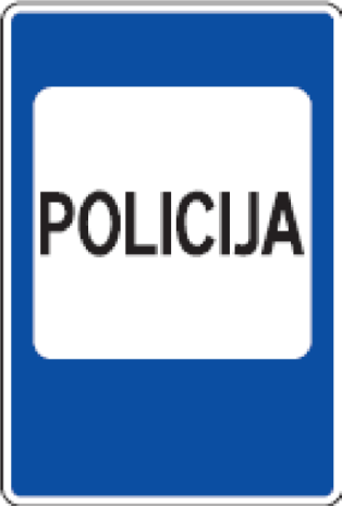 Kelio ženklas 714 „Policija“