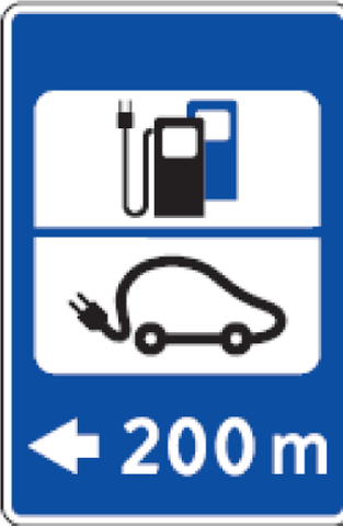 Kelio ženklas 735 „Elektromobilių įkrovimo vieta“