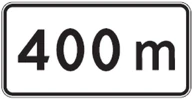 Kelio ženklas 801 „Atstumas iki objekto“