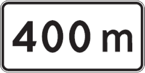 Kelio ženklas 801 „Atstumas iki objekto“