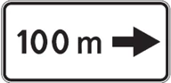 Kelio ženklas 802 „Atstumas iki objekto“