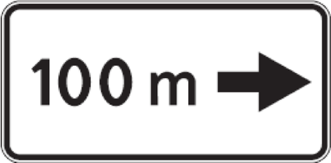 Kelio ženklas 802 „Atstumas iki objekto“