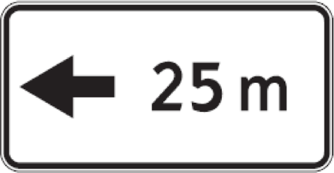 Kelio ženklas 803 „Atstumas iki objekto“