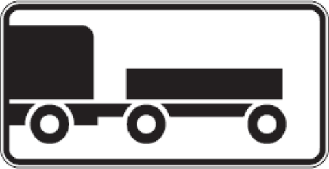 Kelio ženklas 816 „Transporto priemonės su priekaba“