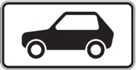 Kelio ženklas 817 „Lengvieji automobiliai“