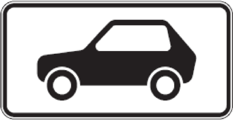 Kelio ženklas 817 „Lengvieji automobiliai“