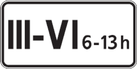 Kelio ženklas 829 „Galiojimo laikas savaitės dienomis“