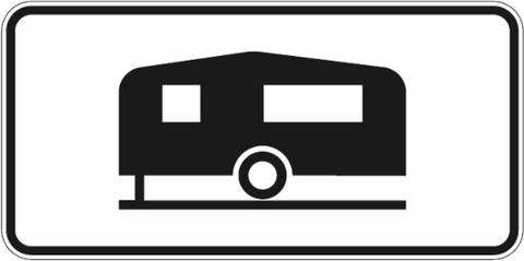 Kelio ženklas 857 „Gyvenamosios transporto priemonės“